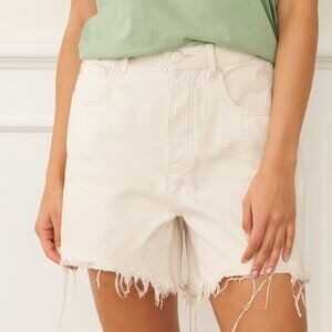 Adriano Goldschmied AG NWT Women's Size 29 Kerah Off White High Rise A-line Shor